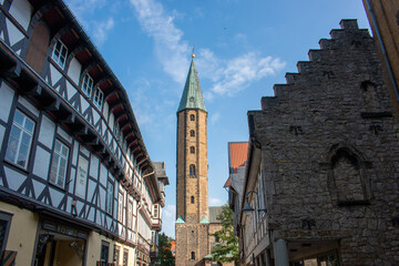 Poster - Church of Saints Cosmas and Damian (Marktkirche St. Cosmas und Damian) Goslar Lower Saxony (in german Niedersachsen) Germany