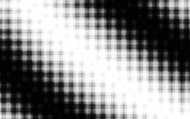 Poster - Monochrome gradient halftone dots background. Vector illustration. Monochrome halftone background