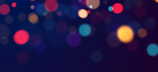 Poster - Colorful Bokeh background. Vector bokeh lights