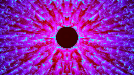 Wall Mural - big data visualization. abstract dynamic particles. abstract space background on a scientific astron