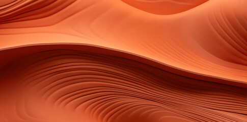 Poster - Abstract orange background with some smooth lines in it generative ai