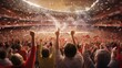 © Mariia - An iconic sports stadium photo realistic illustration - Generative AI.