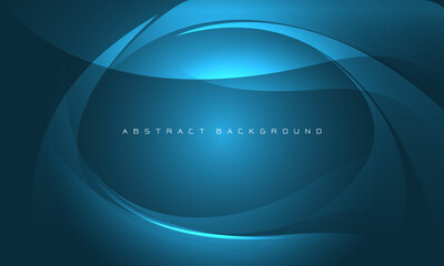 Poster - Abstract blue curve futuristic with blank space design modern creative background vector