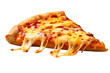 pizza slice isolated on white background