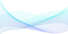Data Visualization, Cyberspace, Big Data And Analytics, Digital Era, Information Technology, Innovative Concepts. Purple-blue-green Gradient Wave Lines For Banner, Presentation, Template, Web Design