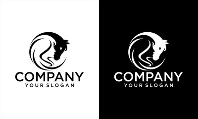 horse logo simple and clean