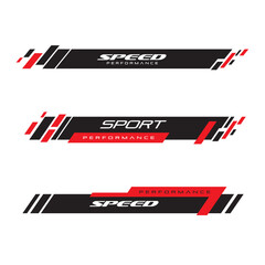 set banners and lower thirds for banner bars. sport news. streaming video