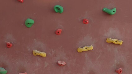 Poster - climbing training wall. children's playground.