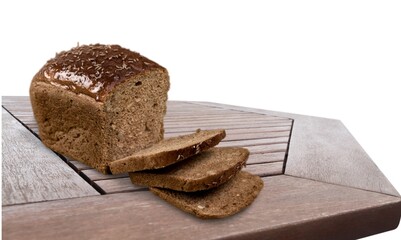 Canvas Print - Sliced Sourdough tasty fresh Bread