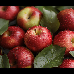 Wall Mural - apples background