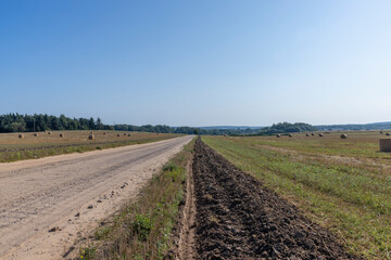 Wall Mural - Rural road for cars and transport