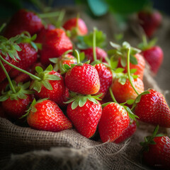 Wall Mural - strawberries