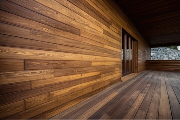 Wall Mural - architectural detail of wood, with texture and natural grain visible, created with generative ai