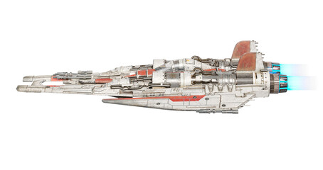 Wall Mural - ufo fighter jet in side view