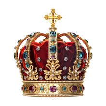 Crown Jewel. Isolated Object, Transparent Background