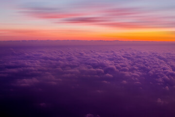 Wall Mural - clouds background and texture,clouds from airplane window