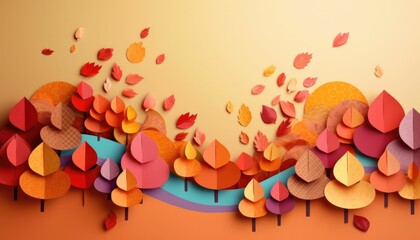 autumn leaf paper craft