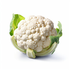 Wall Mural - cauliflower isolated on white background