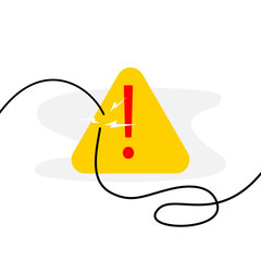 Poster - oops something went wrong, error page concept illustration flat design vector eps10. modern graphic 