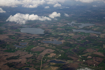 Sticker - Aerial view of Watertown Township, Minnesota