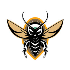 Wall Mural - vector Hornet mascot