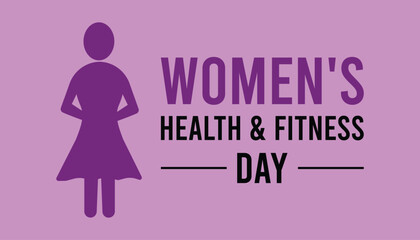 women's health and fitness day is observed every year on 25 september. banner, poster, card, backgro