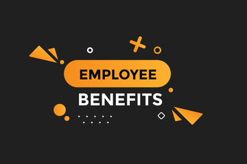 Wall Mural - employee benefits button web banner templates. Vector Illustration 
