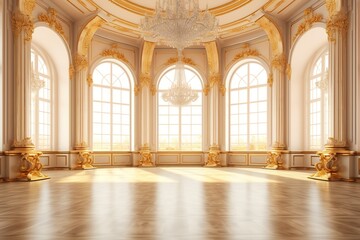 Ballroom interior. Ai art