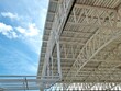 steel roof structure objects on technology, architecture