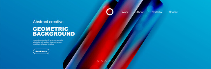 Wall Mural - Abstract background for your landing page design. Web page for website or mobile app wallpaper