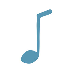 Poster - music note icon hand drawn