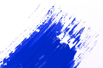 Poster - blue stroke of the paint brush