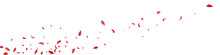 Red Blossom Blur Vector White Panoramic