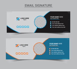 Wall Mural - Corporate email signature template