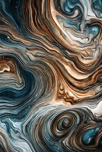 Beautiful Swirling Marble 2d Background With Glittering Specks