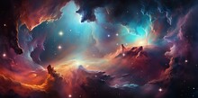 Beautiful Space Galaxy Cloud Nebula. Universe Science Astronomy. Supernova Background Wallpaper
