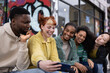 © ReeldealHD images - Group of friends having fun taking a selfie