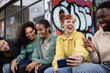 © ReeldealHD images - Group of friends having fun taking a selfie