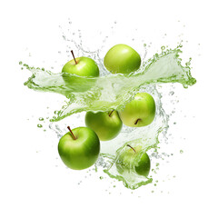 Poster - Apple slices with juice
