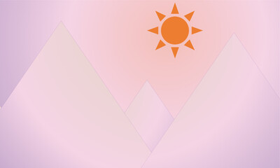 Wall Mural - pink globe background design with geometric shapes in minimalist style