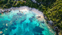Aerial View Of A Caribbean Island