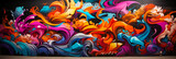 Fototapeta Fototapety dla młodzieży do pokoju - graffiti wall abstract background, idea for artistic pop art background backdrop