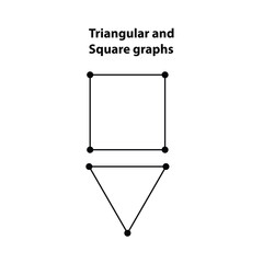 Wall Mural - Triangular and square graph. Scared Geometry Vector Design Elements. This is religion, philosophy, and spirituality symbols. the world of geometry with our intricate illustrations. in black line art.