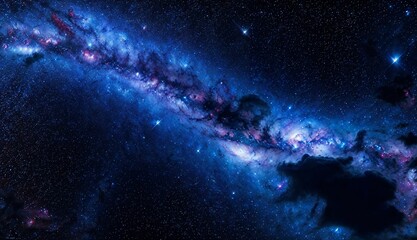 Wall Mural - a journey through colorful galaxies, nebulas, and supernovas ai generated