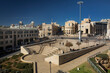 Panoramic aerial view of Allenby Square (or IDF Square) in Jerusalem