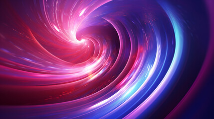 Wall Mural - Digital colorful vortex waves abstract graphic poster web page PPT background