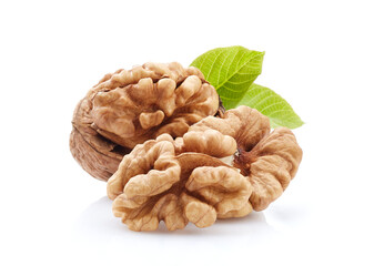 Wall Mural - walnut isolated on white background