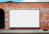 Fototapeta Perspektywa 3d - Horizontal billboard mock-up.