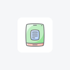 Sticker - Mobile Document Awesome Lineal Icon