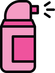 Poster - spray bottle cleaning icon. outline spray bottle cleaning vector icon for web design isolated on whi